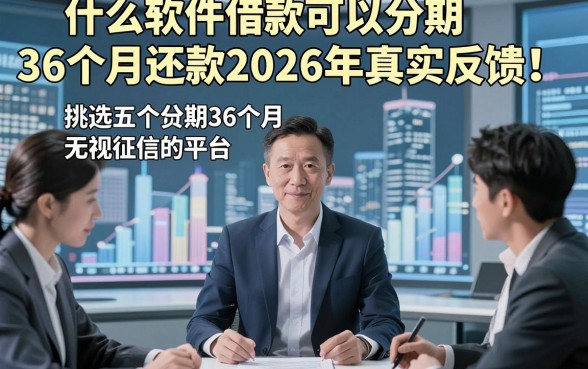什么软件借款可以分期36个月还款2026年真实反馈！挑选五个贷款分期36个月无视征信的平台