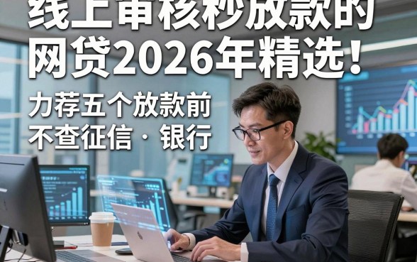 线上审核秒放款的网贷2026年精选​！力荐五个放款前 不查征信 银行