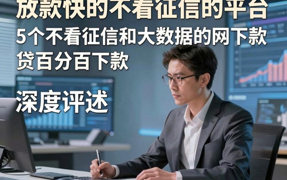 放款快的不看征信的平台，深度评述5个不看征信和大数据的网贷百分百下款