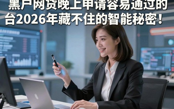 黑户网贷晚上申请容易通过的平台2026年藏不住的智能秘密！顺道盘点五个黑户借款晚上申请容易通过口子