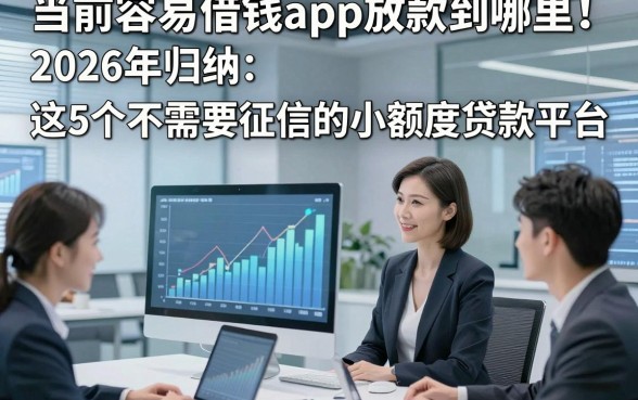 当前容易借钱app放款到哪里!2026年归纳这5个不需要征信的小额度贷款平台