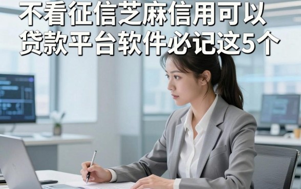 不看征信芝麻信用可以贷款平台软件必记这5个，本篇为您详细推荐！