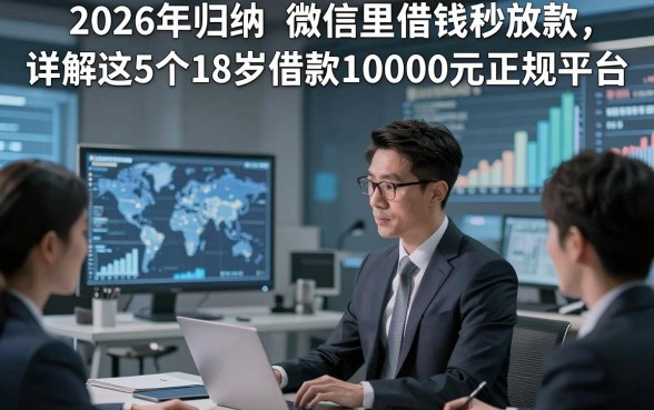 2026年归纳​微信里借钱秒放款，详解这5个18岁借款10000元正规平台