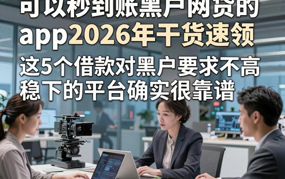 可以秒到账黑户网贷的app2026年干货速领，这5个借款对黑户要求不高稳下的平台确实很靠谱