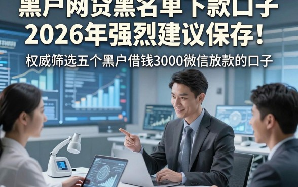 黑户网贷黑名单下款口子2026年强烈建议保存！权威筛选五个黑户借钱3000微信放款的口子