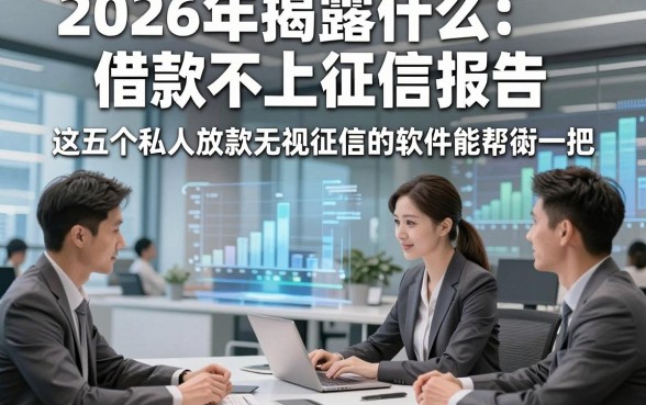 2026年揭露什么借款不上征信报告，这五个私人放款无视征信的软件能帮衬一把
