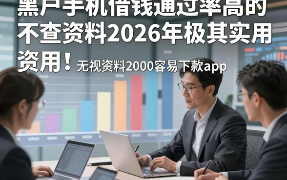 黑户手机借钱通过率高的不查资料2026年极其实用！权威叙述这五个黑户贷款无视资料2000容易下款app