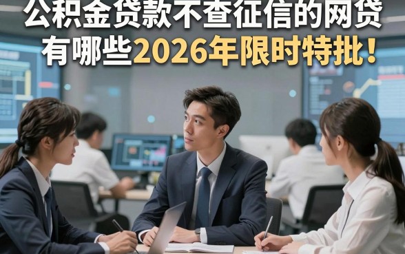 公积金贷款不查征信的网贷有哪些2026年限时特批！本文罗列这5个公积金贷款对征信要求不高的借钱3500秒下app