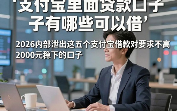 支付宝里面贷款口子有哪些可以借，2026内部泄出这五个支付宝借款对要求不高2000元稳下的口子