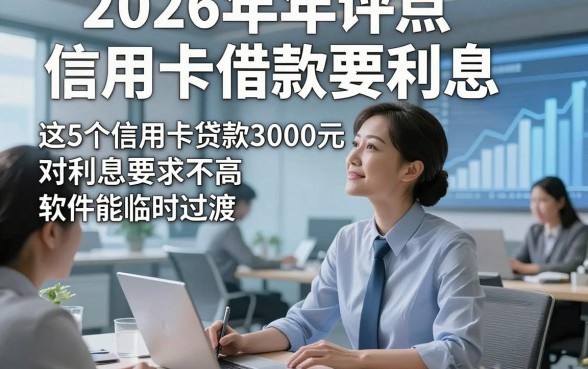 2026年评点信用卡借款要利息，这5个信用卡贷款3000元对利息要求不高软件能临时过渡