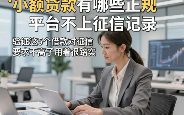 小额贷款有哪些正规平台不上征信记录，验证这5个借款对征信要求不高的口子用着很踏实