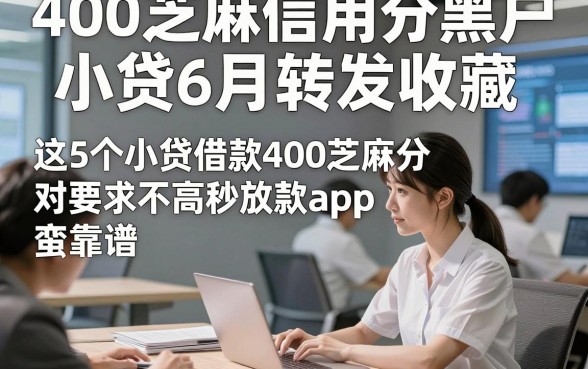 400芝麻信用分黑户小贷6月转发收藏，这5个小贷借款400芝麻分对要求不高秒放款app蛮靠谱