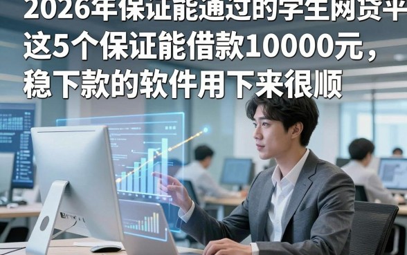 2026年保证能通过的学生网贷平台，这5个保证能借款10000元稳下款的软件用下来很顺