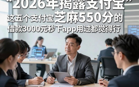 2026年揭露支付宝芝麻550分，这五个支付宝芝麻550分的借款3000元秒下app用过都觉得行
