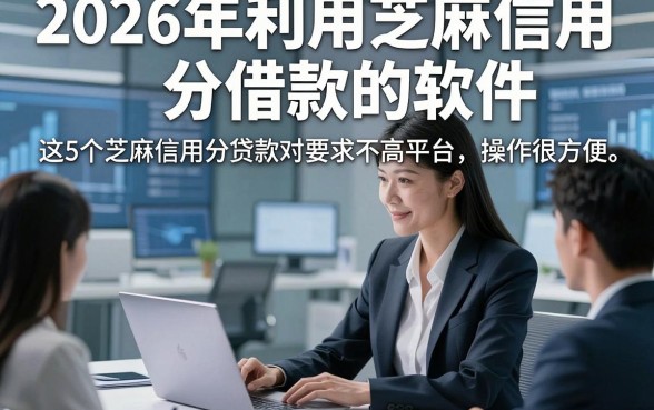 2026年利用芝麻信用分借款的软件，这5个芝麻信用分贷款对要求不高平台操作很方便