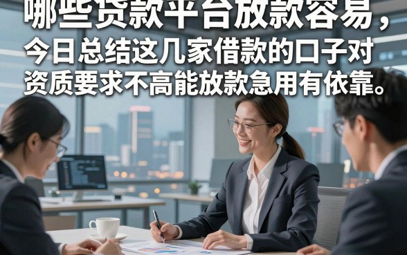 哪些贷款平台放款容易，今日总结这几家借款的口子对资质要求不高能放款急用有依靠