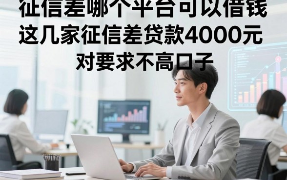 征信差哪个平台可以借钱，揭秘​这几家征信差贷款4000元对要求不高口子