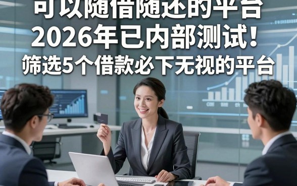 可以随借随还的平台2026年已内部测试！筛选5个借款必下无视的平台