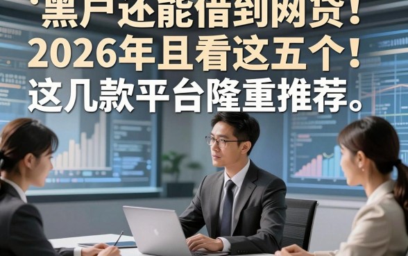 黑户还能借到网贷2026年且看这五个​！这几款平台隆重推荐！