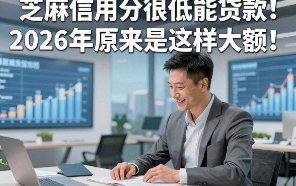 芝麻信用分很低能贷款2026年原来是这样大额！详解这5个芝麻信用分低借钱能放款软件