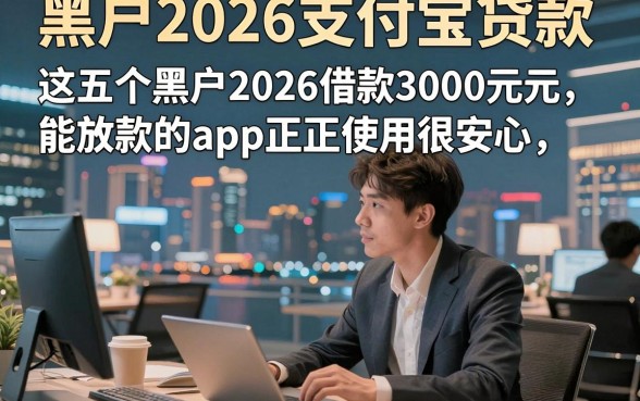 黑户2026支付宝贷款，这五个黑户2026借款3000元能放款的app正规使用很安心