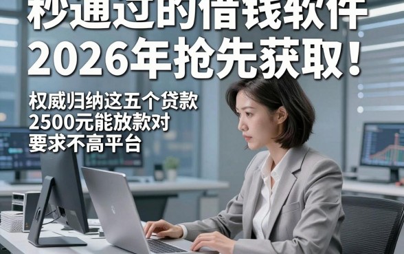 秒通过的借钱软件2026年抢先获取！权威归纳这五个贷款2500元能放款对要求不高平台