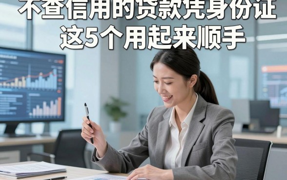 不查信用的贷款凭身份证这5个用起来顺手,本文为您深度概括!