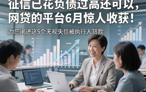 征信已花负债过高还可以网贷的平台6月惊人收获！为您阐述这5个无视失信被执行人贷款