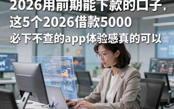 2026用前期能下款的口子，这5个2026借款5000必下不查的app体验感真的可以
