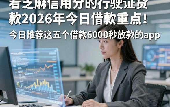 看芝麻信用分的行驶证贷款2026年今日借款重点！今日推荐这五个借款6000秒放款的app