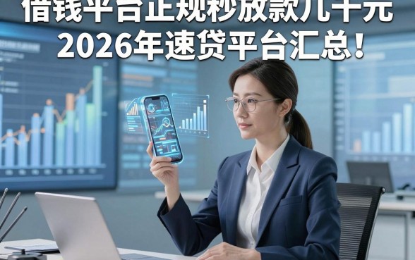 借钱平台正规秒放款几千元2026年速贷平台汇总！本篇为您深入整合！