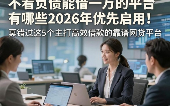 不看负债能借一万的平台有哪些2026年优先启用！莫错过这5个主打高效借款的靠谱网贷平台