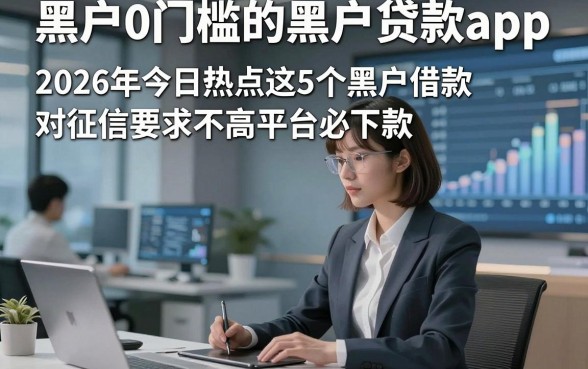 黑户0门槛的黑户贷款app，2026年今日热点这5个黑户借款对征信要求不高平台必下款