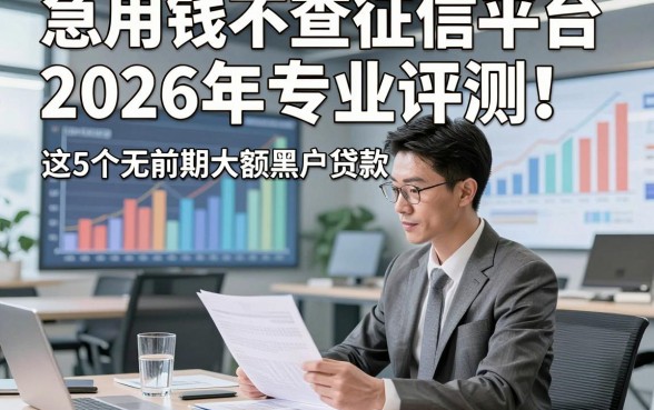 急用钱不查征信平台2026年专业评测！归类​这5个无前期大额黑户贷款