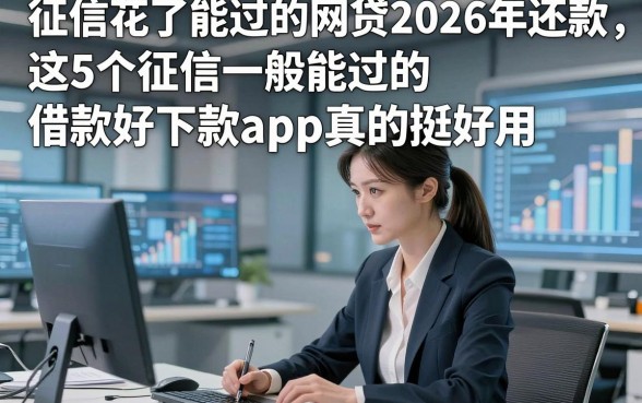 征信花了能过的网贷2026年还款，这5个征信一般能过的借款好下款app真的挺好用