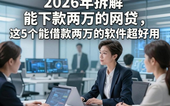 2026年拆解​能下款两万的网贷，这5个能借款两万的软件超好用