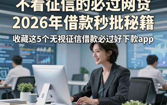 不看征信的必过网贷2026年借款秒批秘籍，收藏这5个无视征信借款必过好下款app