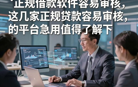 正规借款软件容易审核，这几家正规贷款容易审核的平台急用值得了解下