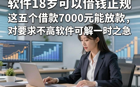 软件18岁可以借钱正规，这五个借款7000元能放款对要求不高软件可解一时之急