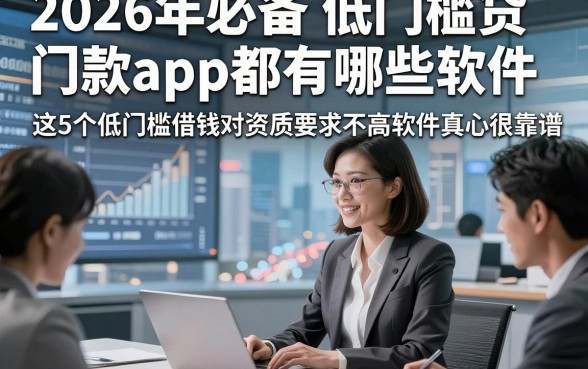 2026年必备​低门槛贷款app都有哪些软件，这5个低门槛借钱对资质要求不高软件真心很靠谱