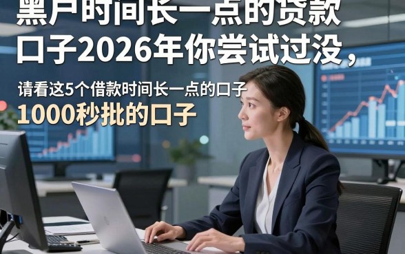 黑户时间长一点的贷款口子2026年你尝试过没，请看这5个借款时间长一点的口子1000秒批的口子