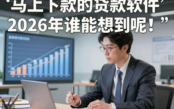 马上下款的贷款软件2026年谁能想到呢！本次剖析5个借款3000元对资质要求不高软件
