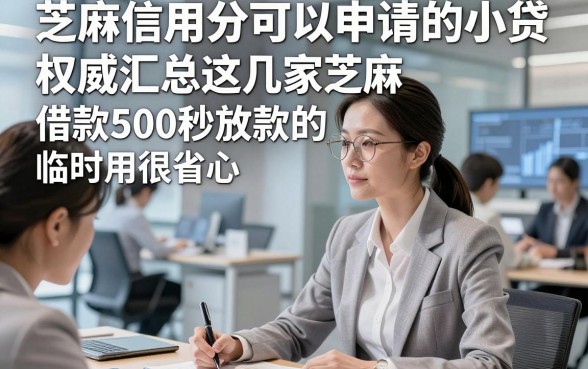 芝麻信用分可以申请的小贷，权威汇总这几家芝麻信用分借款500秒放款的app临时用很省心