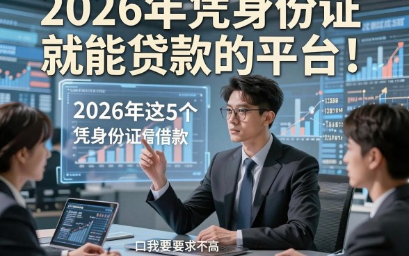 2026年凭身份证就能贷款的平台，2026年这5个2026年凭身份证借款对征信要求不高口子超赞