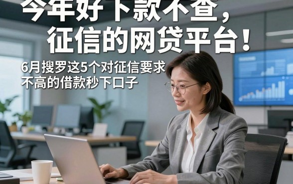 今年好下款不查征信的网贷平台！6月搜罗这5个对征信要求不高的借款秒下口子