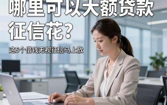 哪里可以大额贷款 征信花，这5个借钱无视征信马上放款的app很是值得