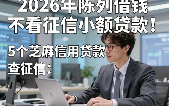 2026年陈列借钱不看征信小额贷款，本篇解析5个芝麻信用贷款查征信