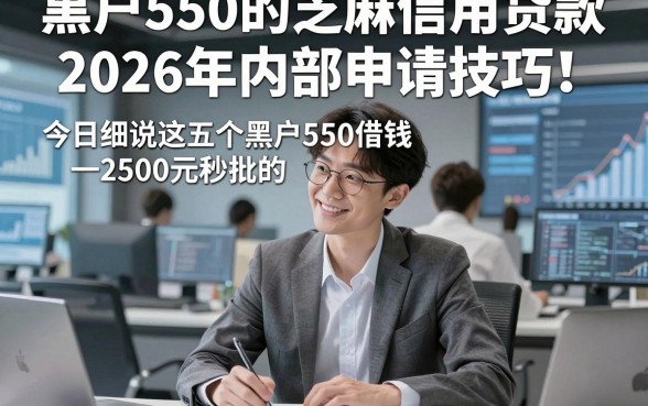 黑户550的芝麻信用贷款2026年内部申请技巧！今日细说这五个黑户550借钱2500元秒批的口子