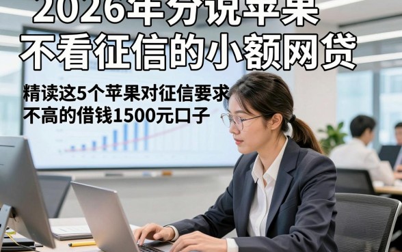 2026年分说苹果不看征信的小额网贷,精读这5个苹果对征信要求不高的借钱1500元口子