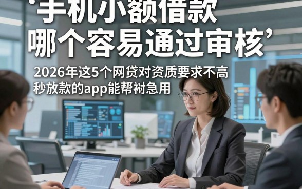 手机小额借款哪个容易通过审核，2026年这5个网贷对资质要求不高秒放款的app能帮衬急用